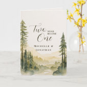 Carte Pine Trees Bible chrétienne Mariage Félicitations (Fleur jaune)