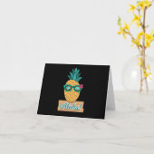 Carte Pineapple Fruit Aloha Beaches Hawaii (Fleur jaune)