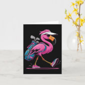 Carte Ping Flamant rose Golf Sungles Femme Dames Hommes (Fleur jaune)