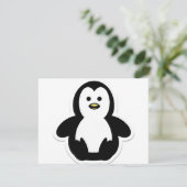 Carte pingouin (Debout devant)