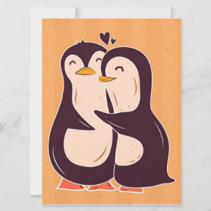 Carte Pingouin couple   Penguin Lover Cute Wife Valentin