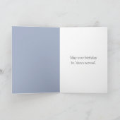 Carte Pingouin d'anniversaire sur un surf (Intérieur)