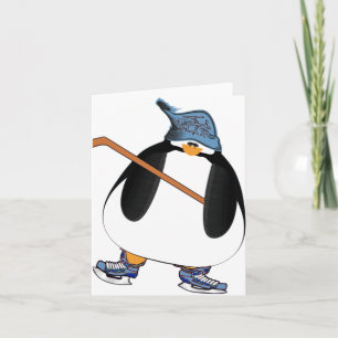Carte Pingouin de hockey