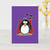 Carte Pingouin de vampire (Fleur jaune)