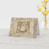 Carte Pingouin de Vitruvian (Fleur jaune)