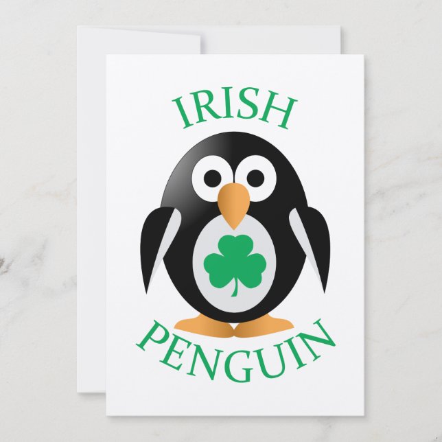 Carte Pingouin irlandais (Devant)