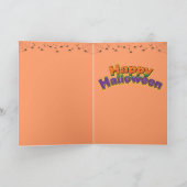 Carte Pingouin mauvais Halloween (Intérieur)