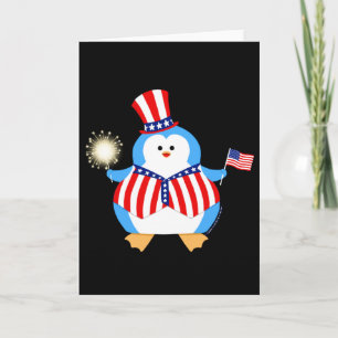 Carte Pingouin patriotique