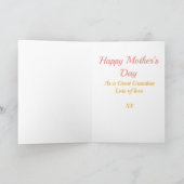 Carte Pingouin rose de la Fête des Mères de Grand- (Intérieur)