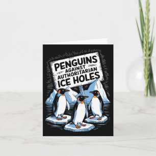 Carte Pingouins contre les trous de glace autoritaires A
