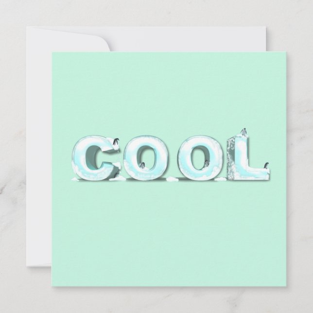 Carte Pingouins cool (Devant)