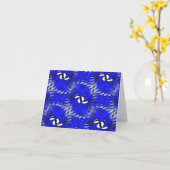 Carte Pingouins de natation...... (Fleur jaune)