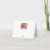 CARTE PINK AND PURPLE FUCHSIA CASCADING FROM CLAY POT (Dos)
