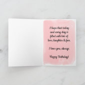 Carte Pink and Purple Joyeuse 15e anniversaire (Intérieur)
