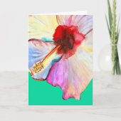 Carte Pink aquarelle tulipe art (Devant)