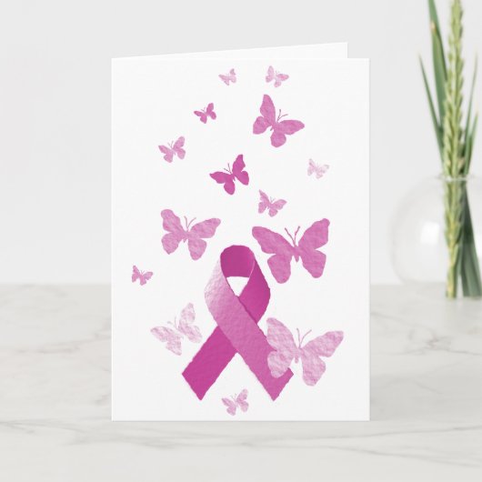 Carte Pink Aware Ribbon (Devant)