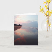 Carte Pink Beach Sunrise Note (Fleur jaune)