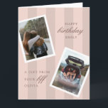 Carte Pink Best Friends Photo Joyeux Anniversaire<br><div class="desc">Pink Best Friends Photo Bonne Carte Anniversaire</div>