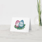 Carte Pink & Blue Easter Eggs card (Devant)
