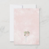 Carte Pink Boho Floral Wreath Be my Bridesmaid Card (Dos)