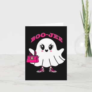 Carte Pink Boo-jee Drôle Fantôme Halloween