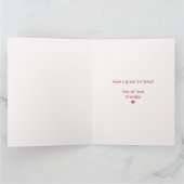 CARTE PINK BOW & ARCH FALL PUMPKIN FLOWERS BIRTHDAY (Intérieur)