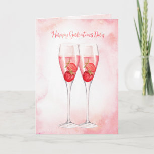 Carte Pink Champagne Jour de Galentine