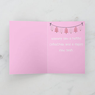 Carte Pink Christmas