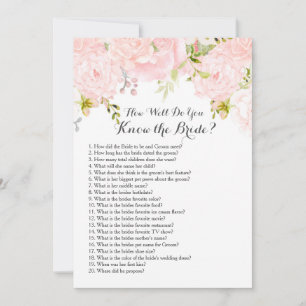Carte Pink Connais-tu bien la mariée ?