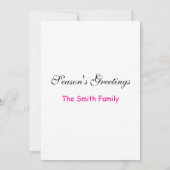 Carte Pink Coquette Deer Vintage Christmas (Dos)