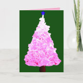 Carte Pink Crystal Christmas Tree  (Devant)