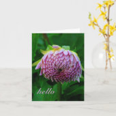 CARTE PINK DAHLIA (Fleur jaune)