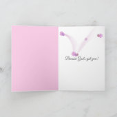 Carte Pink Daisy et Ribbon Thing of You (Intérieur)