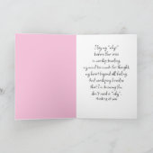 Carte Pink Daisy Field Pour Penser À Vous (Intérieur)