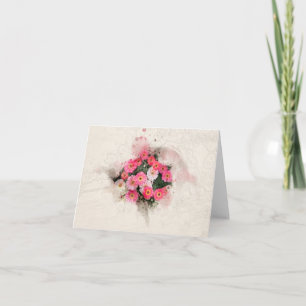 Carte Pink Daisy Flower