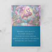 Carte Pink Flamingo Stained Glass Mosaic (Intérieur)