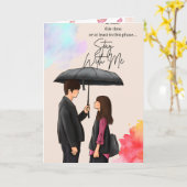 Carte Pink Floral Butterfly Folded Greeting Card – Blank (Fleur jaune)