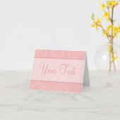 Carte Pink Flourgeable Personnalisable (Fleur jaune)
