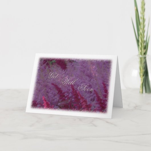Carte Pink Flower Get Well Bientôt (Devant)