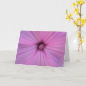 Carte Pink Flower Heart Petals (Fleur jaune)