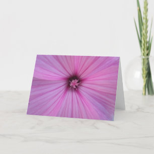 Carte Pink Flower Heart Petals