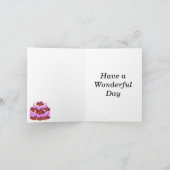 Carte Pink Gateaux éditable Anniversaire (Intérieur)