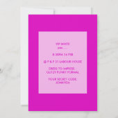 Carte Pink Glitzy Glamorisant fête de la Saint-Galice (Dos)