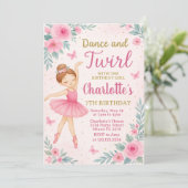 Carte Pink & Gold Dance Party pour filles (Debout devant)