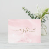 Carte Pink Gold Parties scintillant Agate Business Certi (Debout devant)