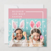 Carte Pink Happy Blessed Easter | Venin (Devant)