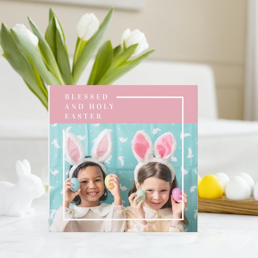 Carte Pink Happy Blessed Easter | Venin