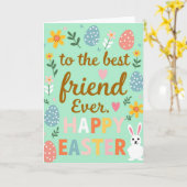 Carte Pink Heart Best Friend Card (Fleur jaune)