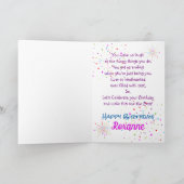 Carte PINK Joyeux 10e anniversaire | modifiable (Intérieur)