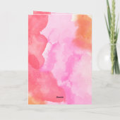 Carte Pink Orange Great Dane Valentine's Day Cadeau chie (Dos)